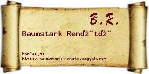Baumstark Renátó névjegykártya