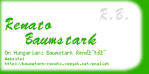 renato baumstark business card